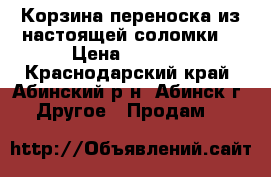   Корзина переноска из настоящей соломки. › Цена ­ 2 500 - Краснодарский край, Абинский р-н, Абинск г. Другое » Продам   